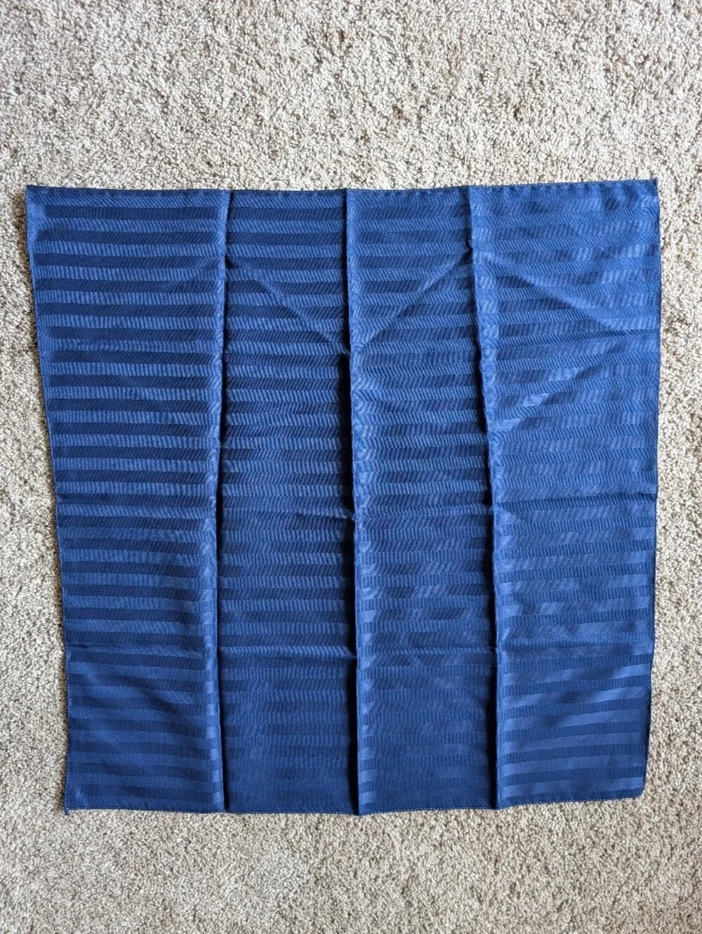 Navy Blue Textured Scarf